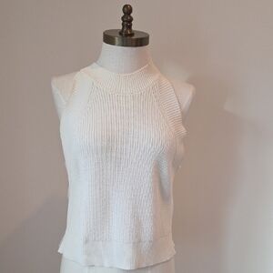 Aritzia Wilfred Women's Cream Knit Tank Top